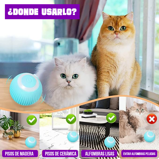 Pelota Interactiva para mascotas